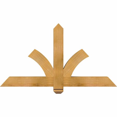 Ekena Millwork Redmond Rough Sawn Timber Gable Bracket, Western Red Cedar, 48"W x 26"H x 4"D x 4"F, 13/12 Pitch GBW048X26X0404RED00RWR